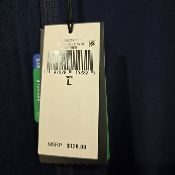 RLX Ralph Lauren Men's 1/4 Zip Performance Wicking Pullover Red‎ Blue Large NWT - Picture 4 of 8